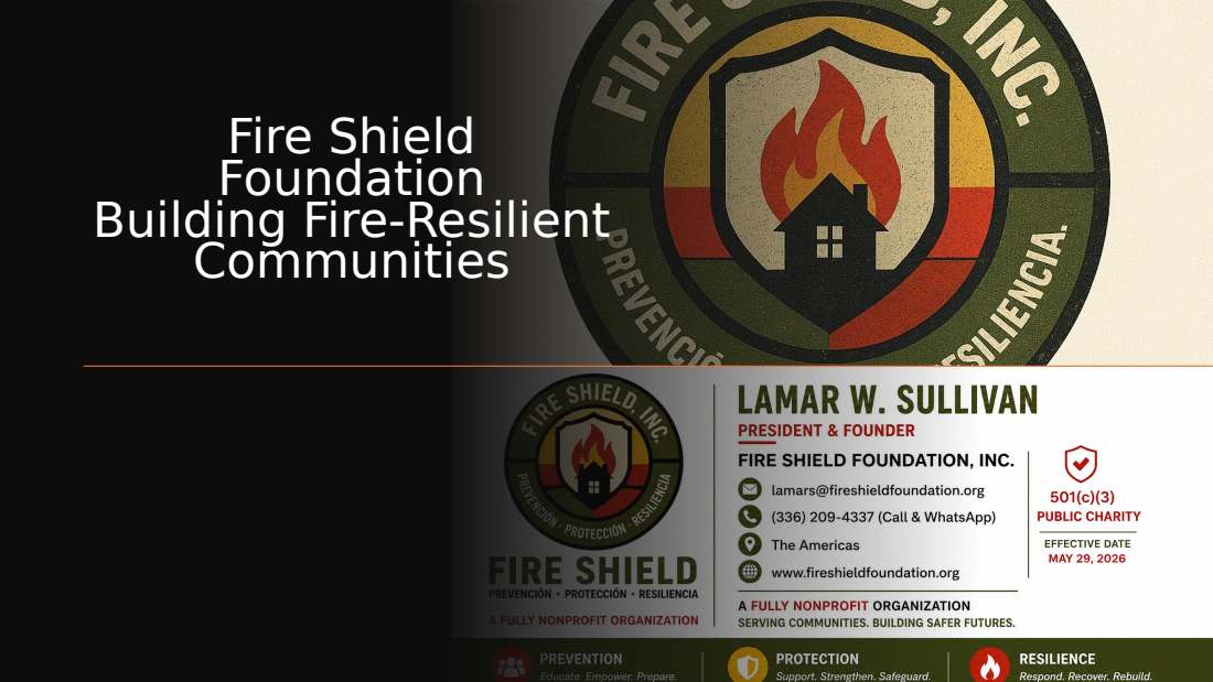 Fire Shield Foundation overview, slide 1