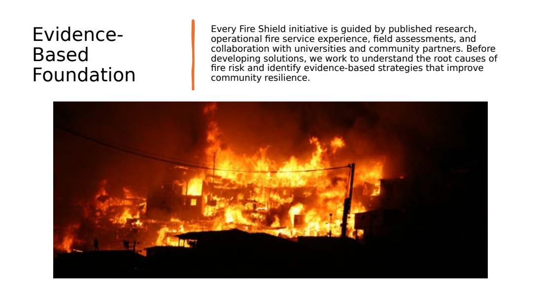 Fire Shield Foundation overview, slide 9